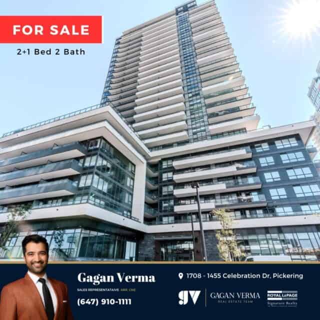 Just Listed 📍1455 Celebration Dr. Pickering. This freshly painted corner 2-bed + media suite checks all the boxes — north-west exposure with clear views, modern finishes, parking + locker, and a layout that actually feels like home.From quartz counters and two-tone kitchen cabinets to a bright open-concept design and a private ensuite, every detail is designed for comfort and everyday living. Plus, you’re minutes to the GO Station, Hwy 401, the beach, shopping, and dining — with downtown Toronto under 30 minutes away 🚆Perfect for end-users or investors looking for location + lifestyle.📩 DM me for details or a private showing before it’s gone!#JustListed #CornerUnitLiving #PickeringCondos#ModernLiving #GTARealEstate OntarioHomesCondoLife HomeGoals RealEstateCanadaLiveWhereYouLove RealtorGagan